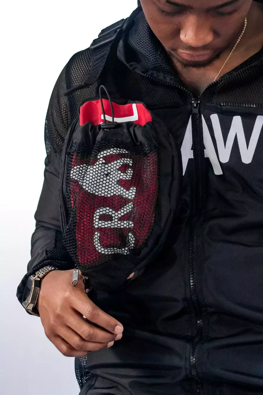 Mesh Pocket Waist Bag