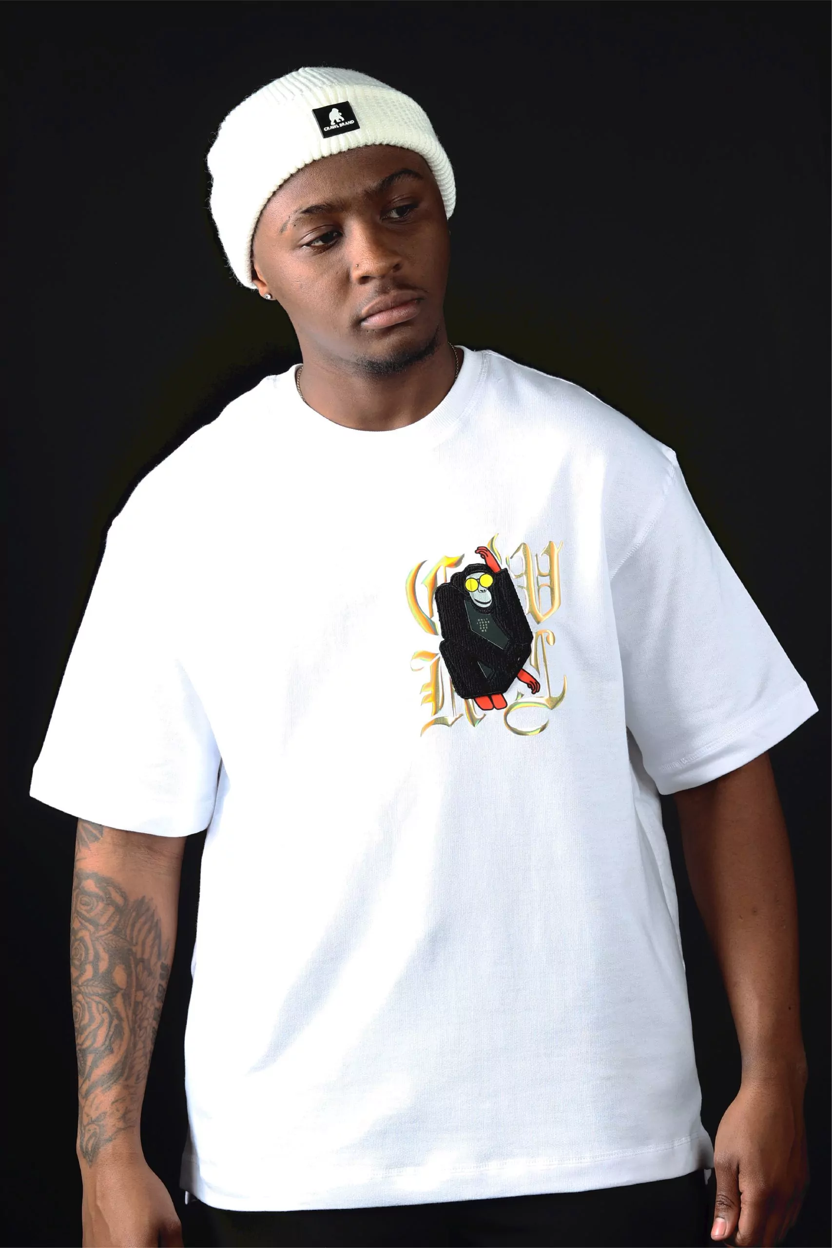 Gothic Letters Oversized Tee - Image 3