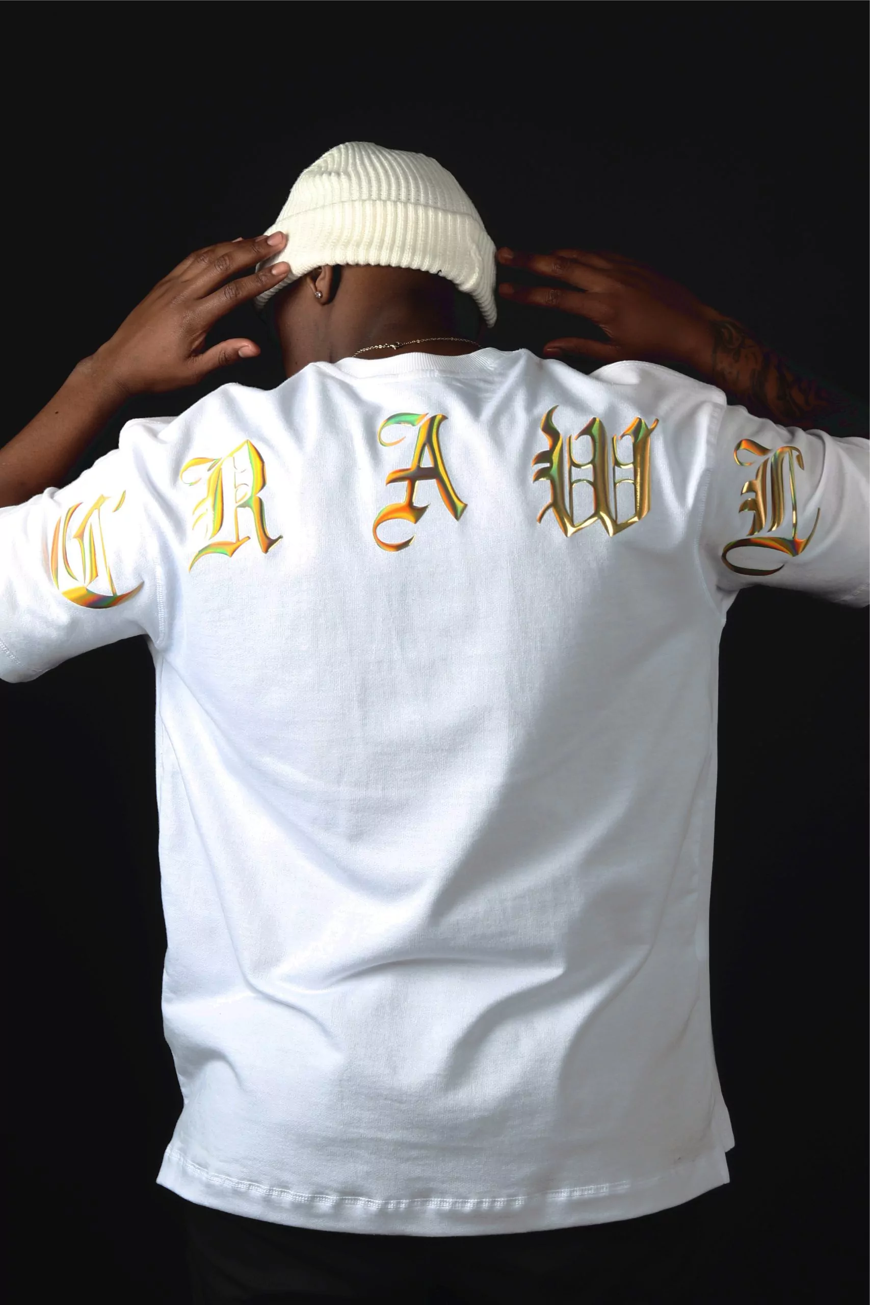 Gothic Letters Oversized Tee - Image 5