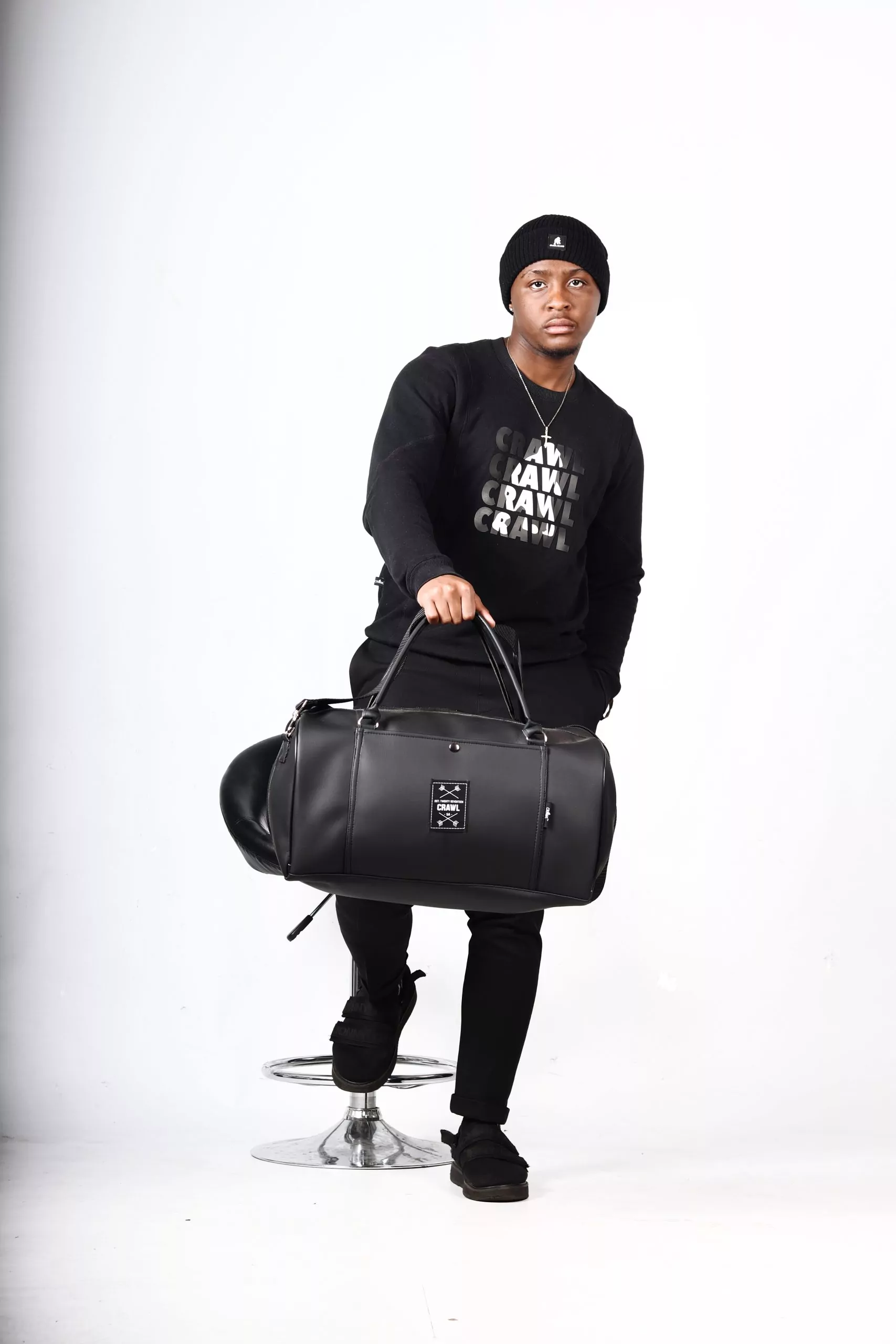 Leather Duffle Bag - Image 6
